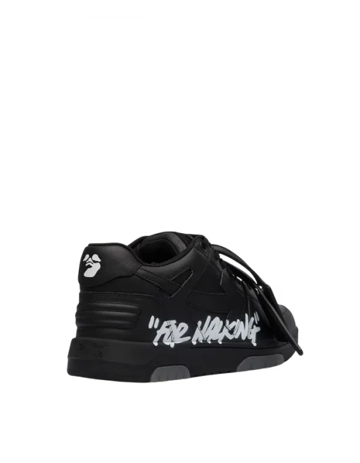 新品　offen オッフェン　square-LLOXFORD / BLACK Sneakers OFF WHITE, Basket Out of Office For Walking, Black